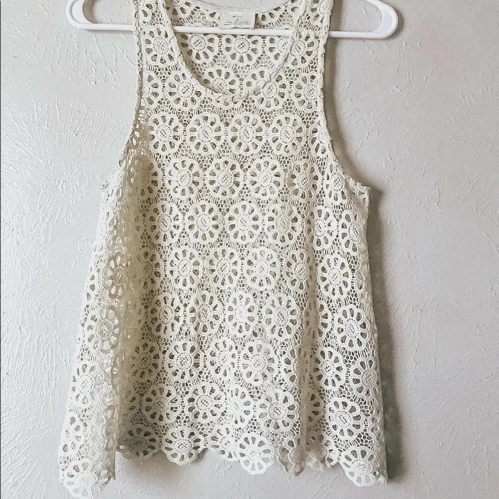 Urban Outfitters Crochet Boho Top S